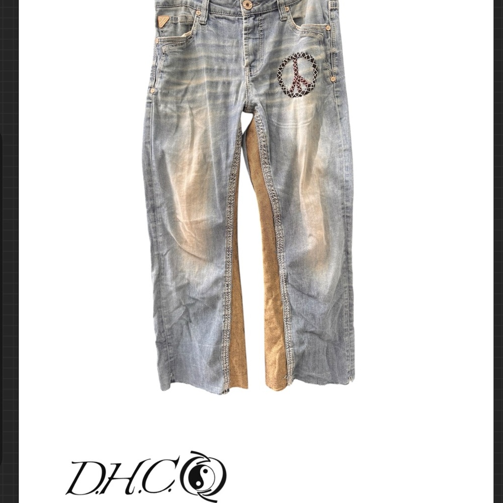 Salvage Denim Jeans with Unique Patch